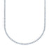 Sterling Silver Cubic Zirconia Necklace JX128554